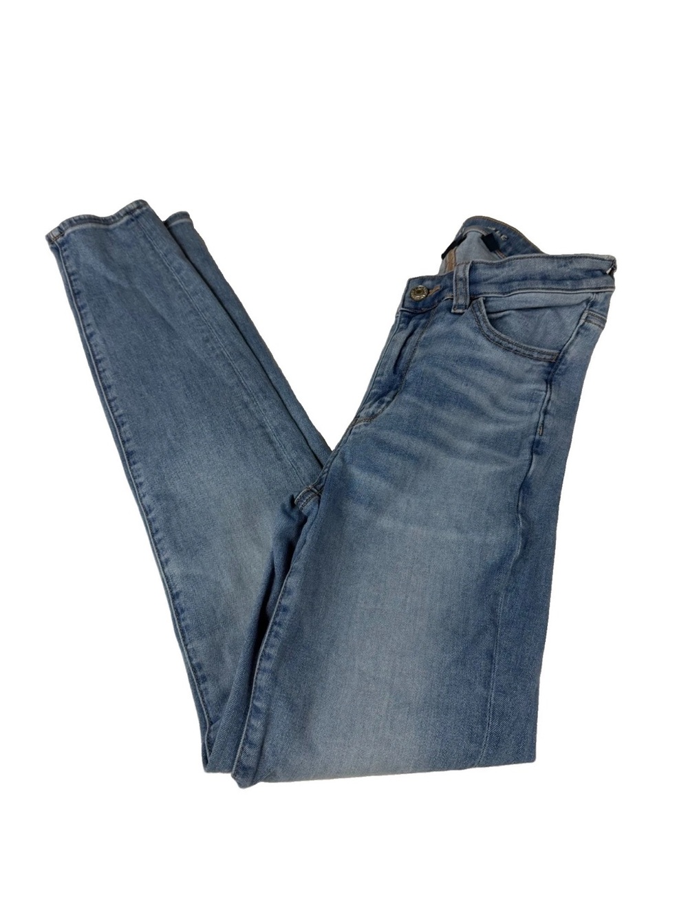 American Eagle Women’s Size 6 LONG High Rise Jegging Jeans Light Wash Blue #4253